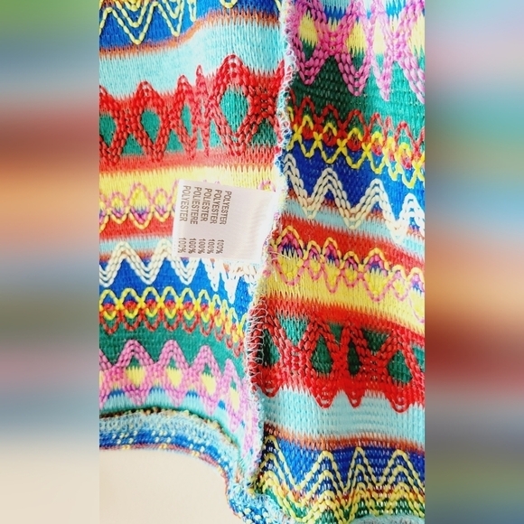 Julie‎ boho colorful long sleeve kimono size S/M - Picture 4 of 5